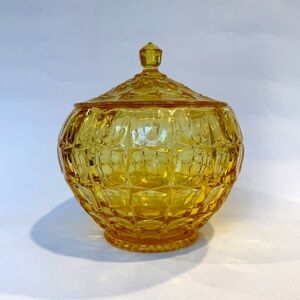 Amber Glass Canister